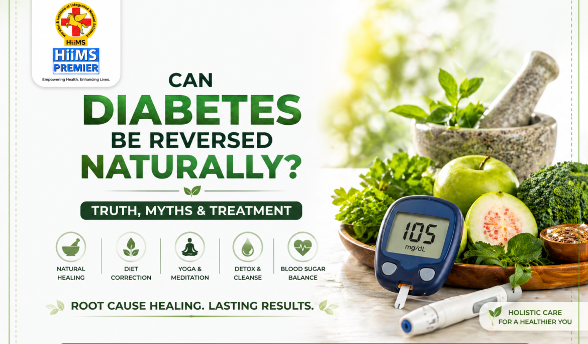 Natural diabetes reversal treatment at HIIMS Premier using holistic healing methods